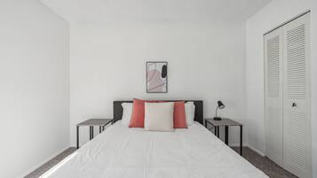 Desk, iron/ironing board, travel crib, free WiFi