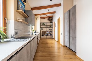 Private kitchen - Charming 2-bedroom villa "NATURE HOUSE" - Your Dream Holiday Spot (Cesu Novads)