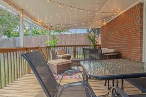 Outdoor dining - North Columbus Pool Oasis w/ Patio | Near Ft Moore (Columbus)