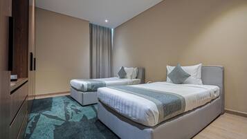 1 室のベッドルーム、アイロン / アイロン台、可動式ベッド、WiFi (無料)