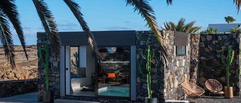 Villa Deluxe, vue océan | Coin séjour | Imprimantes