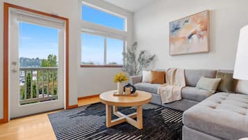 TV, fireplace, offices