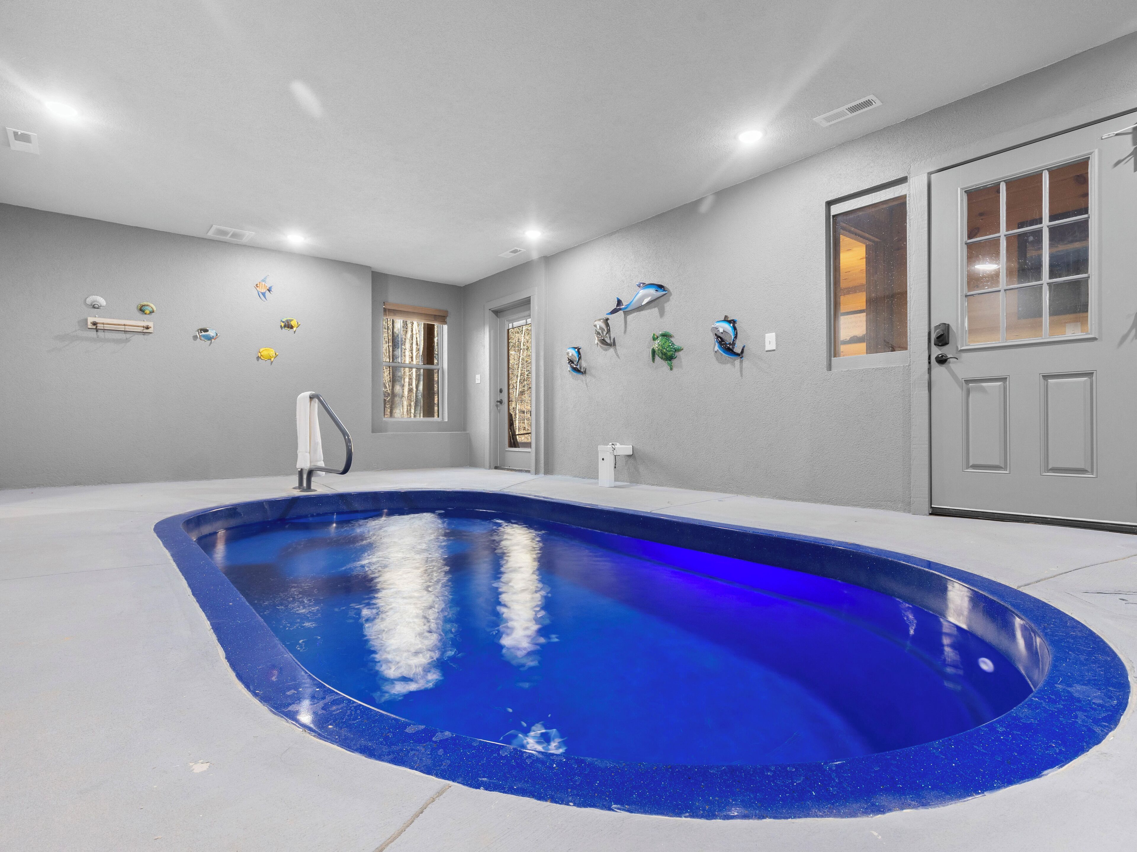 Piscina interna, piscina aquecida