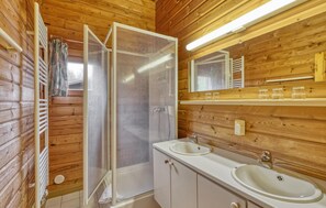 Shower, hair dryer