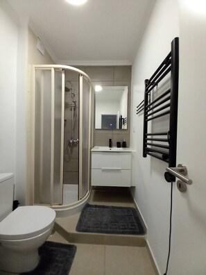 Shower, hair dryer, towels, toilet paper - Charming 2-bedroom apartment in beautiful Peniche with WiFi (Peniche)