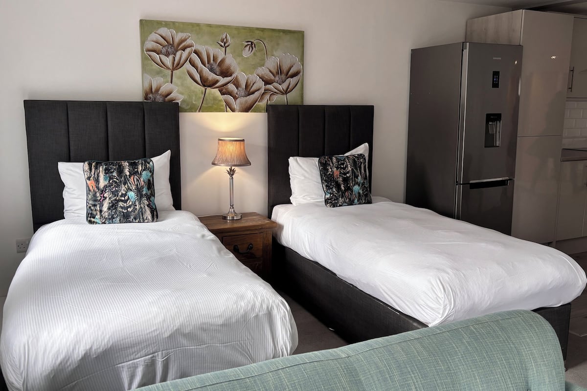 Twin Room | Premium bedding, memory foam beds, in-room safe, laptop workspace