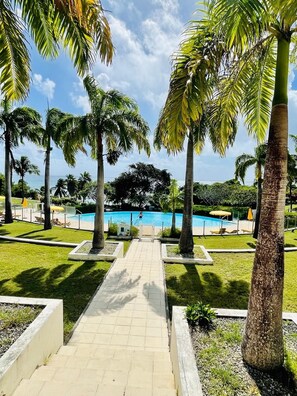 Outdoor pool - Studio "ti kaz an nou" sea view * feet in the water - very quiet place (Sainte-Anne)