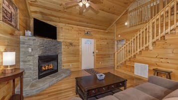TV, fireplace, DVD player