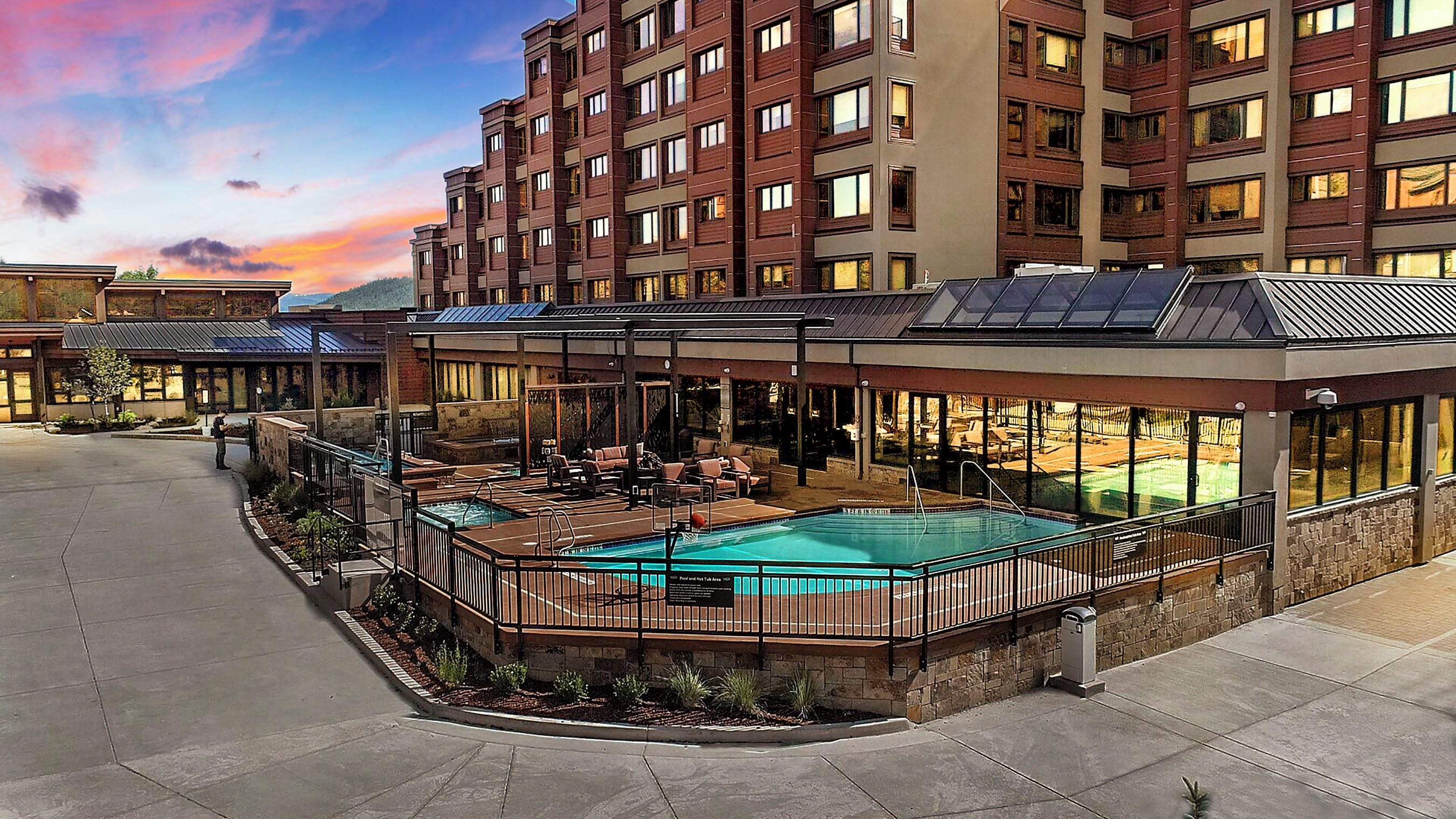 Indoor pool, a heated pool
