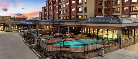 Indoor pool, a heated pool