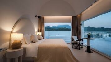 Premium Double Room, Sea View | Premium bedding, minibar, free WiFi, bed sheets