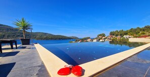 Pool - Beautiful and large Villa Franka with private pool and fantastic sea view in Korcula (Vela Luka)