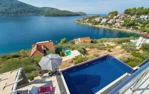 Pool - Beautiful and large Villa Franka with private pool and fantastic sea view in Korcula (Vela Luka)