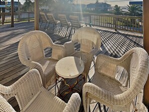 Terrace/patio - Beach Oasis | Pet-Friendly, Coastal Views (Galveston)