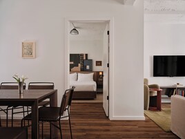 Superior One Bedroom, King (24/7 Front Desk) | Living area