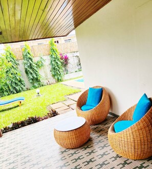 Vila, 3 quartos, acessível, terraço | Terraço/pátio