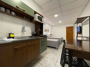 Studio | 1 chambre, espace de travail pour ordinateur portable, Wi-Fi gratuit