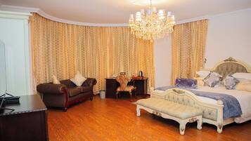 Room, Balcony, Pool View | Free minibar, desk, laptop workspace, free WiFi