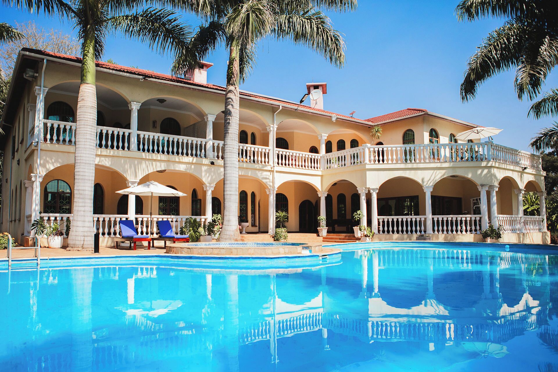 Voorkant van accommodatie