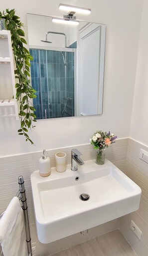 Hair dryer, bidet, towels, toilet paper - ARIA BUONA (Bordighera)