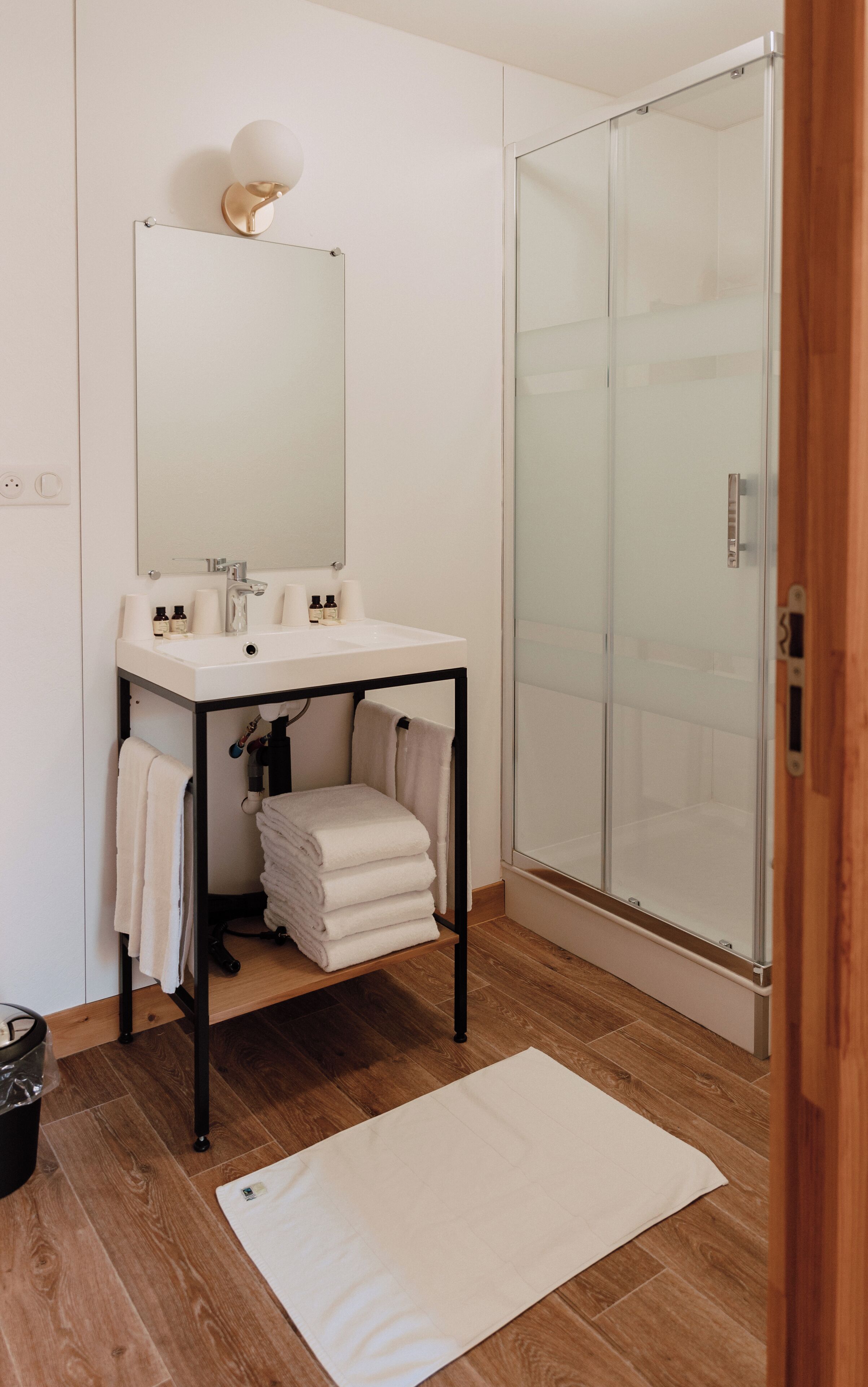 Bathroom | Shower, hair dryer, towels, soap
