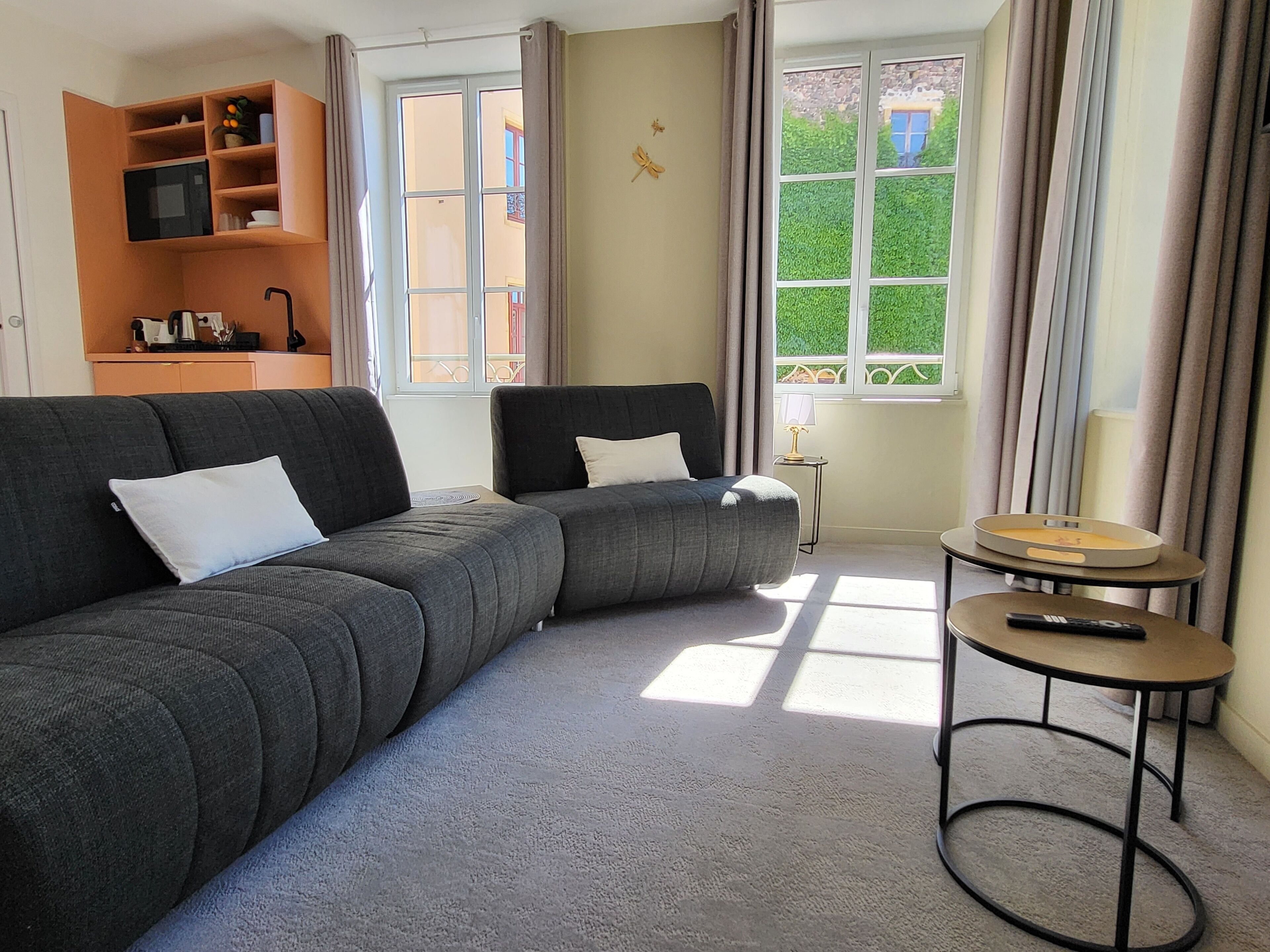 Suite Deluxe, vue ville | Coin séjour