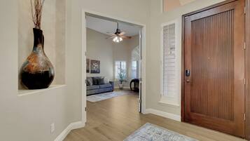 House, Multiple Beds, Fireplace, Garden View (55th Scottsdale) | Living area | Fireplace