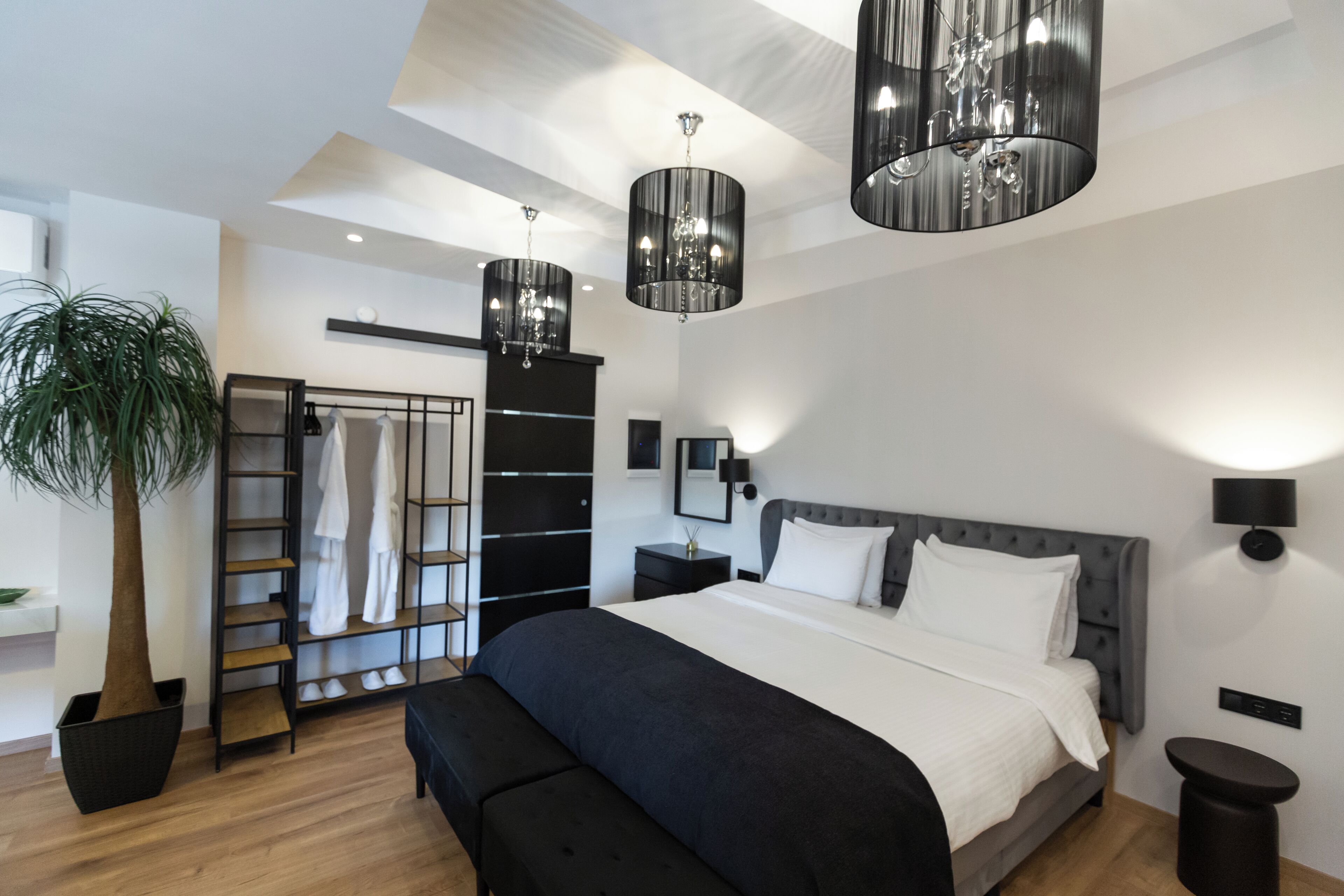 Panoramic Studio Suite, Sea View | 1 bedroom, Frette Italian sheets, premium bedding, pillowtop beds