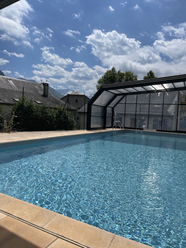 Pool - Superb 2-room apartment with mountain views and indoor pool  (Bielle)
