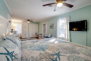 2 chambres, bureau, Wi-Fi gratuit, draps fournis