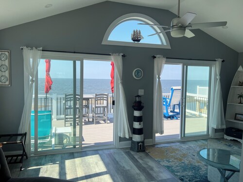 On The Beach.  Cape May county beach cottage with breathtaking sunset views.