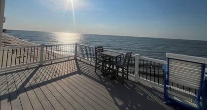 On The Beach. Cape May county beach cottage with breathtaking sunset views.