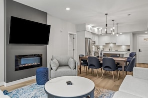 TV, fireplace - 2 Bed/2 Bath Sparrowhawk-1st Floor/South Facing (Dead Man's Flats)