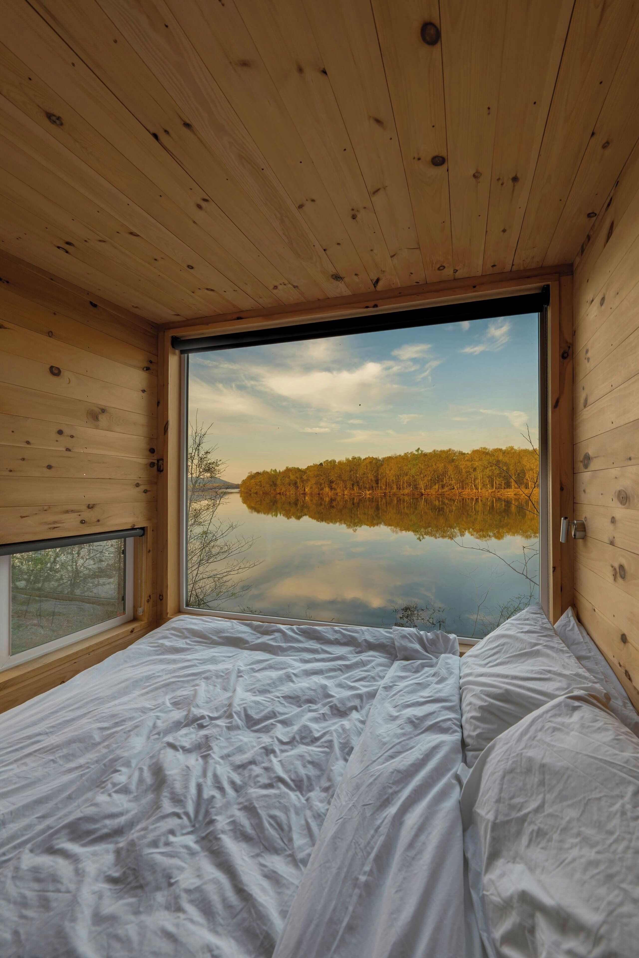 Cabin, 1 Queen Bed | 1 bedroom, desk, laptop workspace, bed sheets