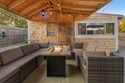 Increíble Casita! 2 hab, Cerca de Playas, Fogata/Patio, AC, Perros Bienvenidos