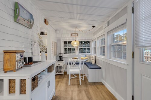 Tiki Bar, Fenced Backyard, Pond View | Cottage near Beaches