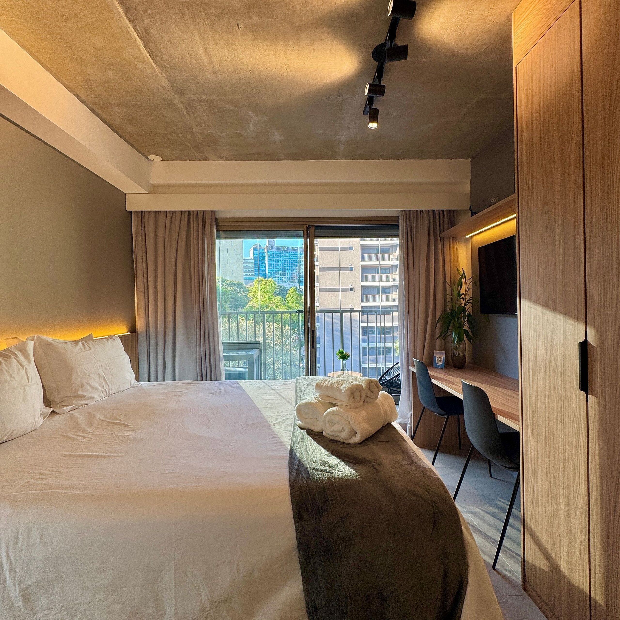 شقة كلاسيكية | 1 غرفة نوم ومكتب ومساحة عمل للكمبيوتر المحمول وواي فاي مجانًا