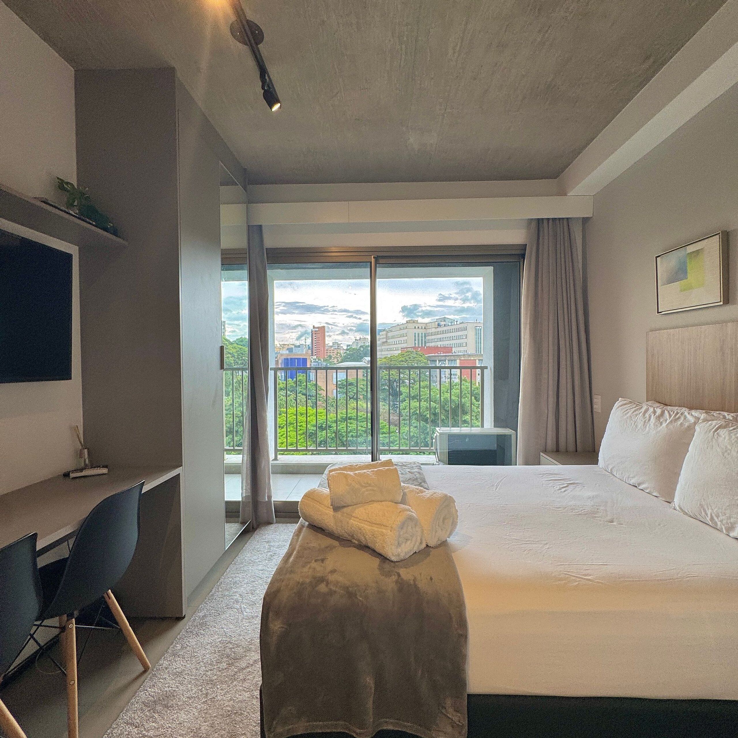 Apartamento Confort | 1 dormitorio, escritorio, espacio para trabajar con un portátil