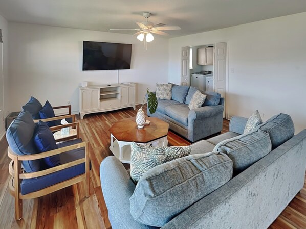 House, Multiple Beds, Patio, Beach View (Sea La Vie Surfside) | Living area - Sea La Vie Surfside (Freeport)