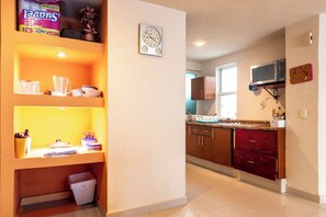 Departamento Confort, patio | Cocina privada