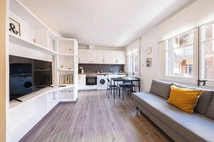 Standard Apartment, 1 Bedroom | Living area | TV