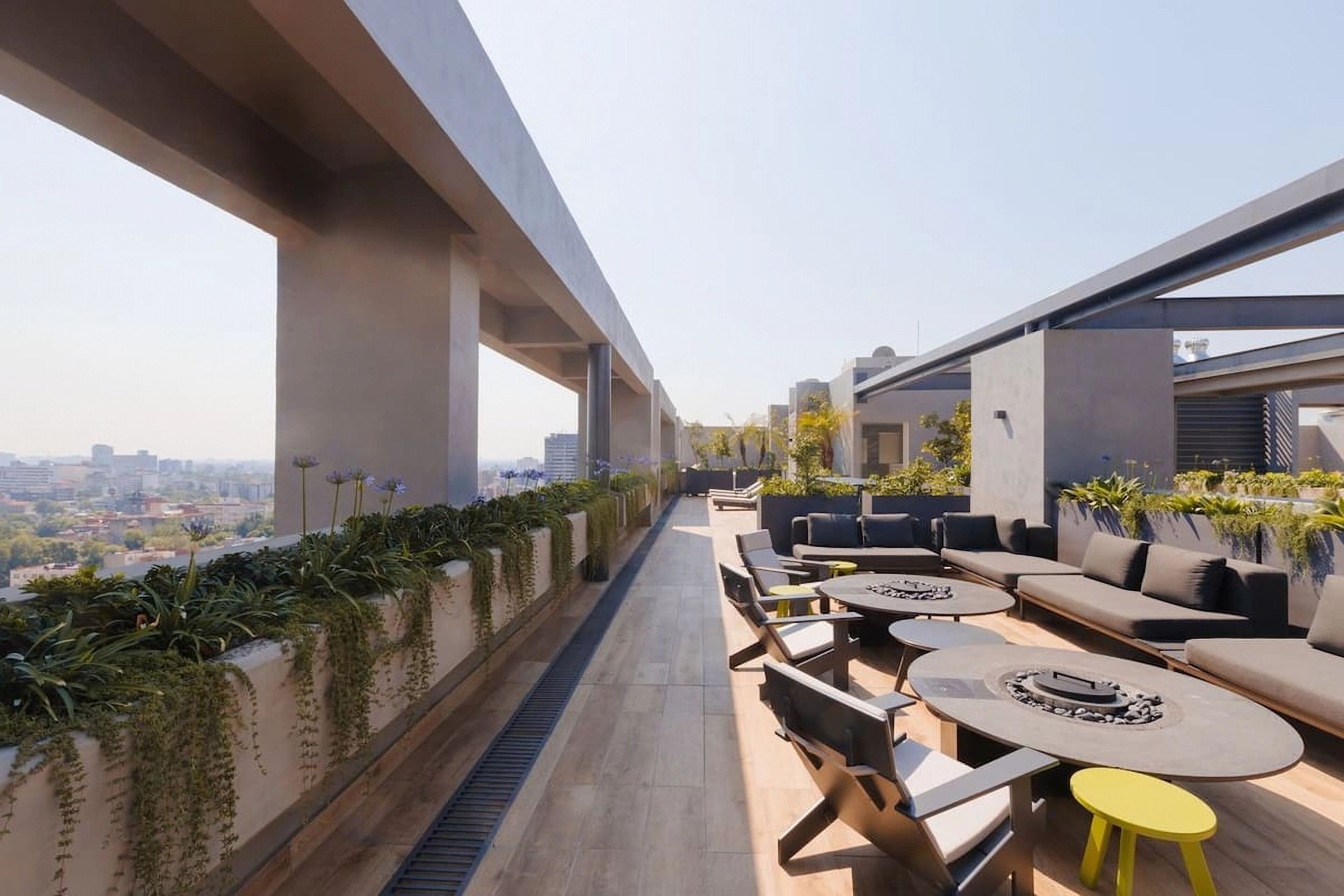 Departamento de lujo, vista a la ciudad | Área de sala de estar