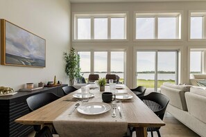 Dining - Luxury Riverfront Home with Hot Tub, Paddleboard Access & Pet-Friendly Stay (Prince Edward Island)
