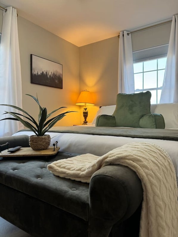 2 chambres, bureau, lit de bébé portatif, Wi-Fi
