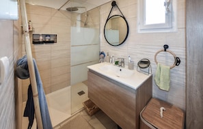 Shower, hair dryer