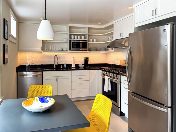 Microwave, oven, stovetop, dishwasher