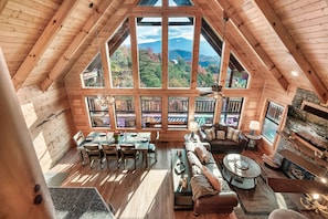 Smart TV, fireplace, video games