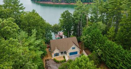 Sunset Haven on Lake James | Private Dock, Fire Pit & Game Room!