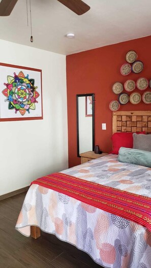 Comfort Room, Patio | Down duvets, laptop workspace, blackout curtains, iron/ironing board - natla  (Teotihuacan)