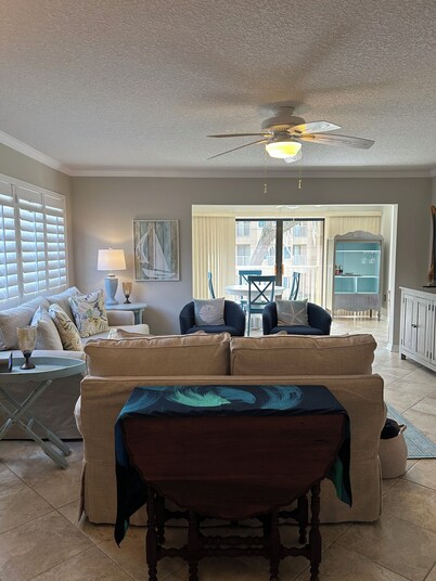 3BR 2BA riverfront condo with a boat slip